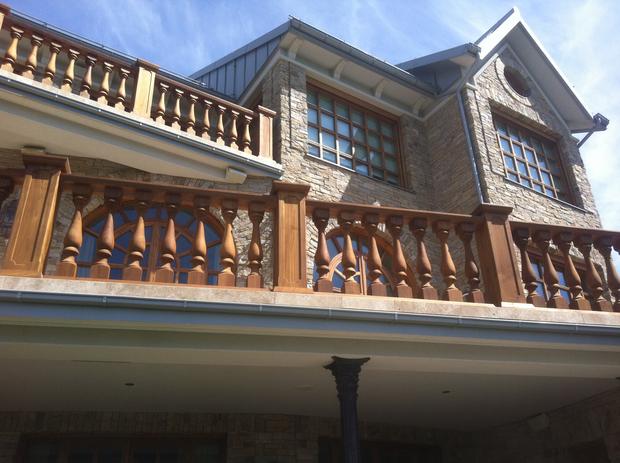 Terassräcken i massiv teak